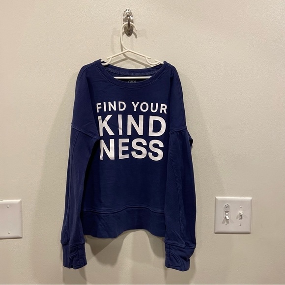 Athleta Girl Find Your Kindness Sweatshirt In Size 12 - Picture 1 of 6